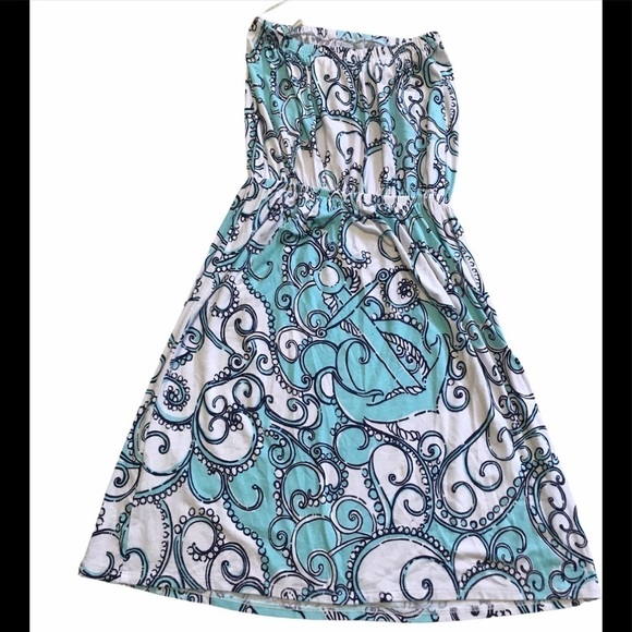Lilly Pulitzer Atwood' Strapless Print Jersey D58 - Picture 5 of 8